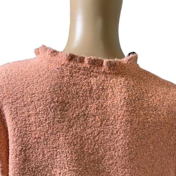 J.H. Collectibles Womans Pink Ruffled Collar Cuffs Long Sleeve Sweater Size 1X - Picture 6 of 12